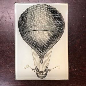 John Derian Hot Air Balloon Decoupage Plate